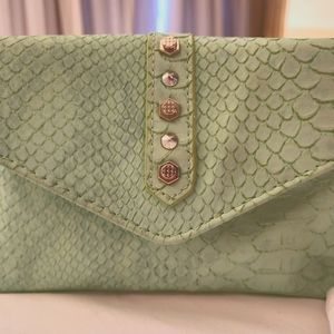 Danielle Nicole Snake-Embossed Faux Leather Mini Crossbody